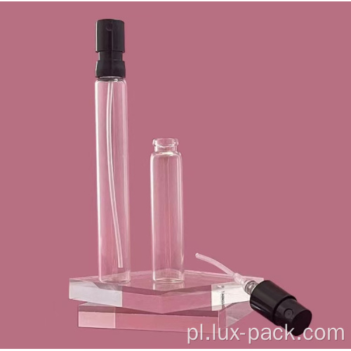Kieszonkowa mini okrągła plastikowa szklana butelka perfum